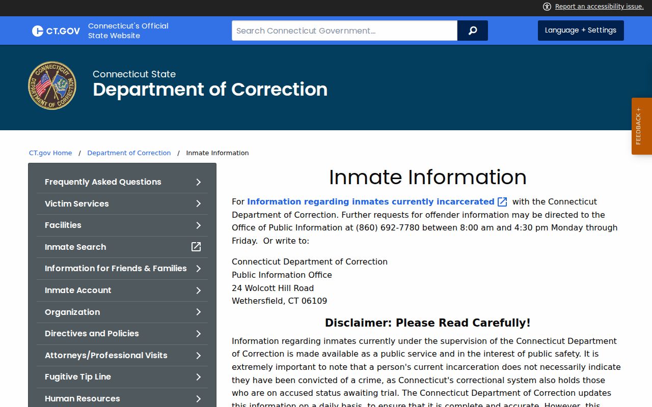 Meriden arrest lookup through Connecticut DOC