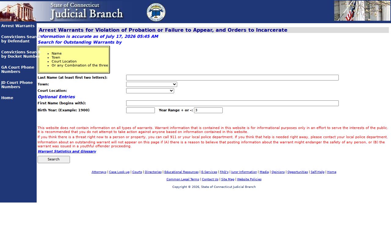 Meriden arrest lookup for failure to appear warrants